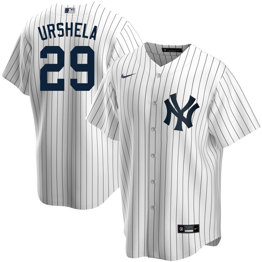 2020 Nike Men #29 Gio Urshela New York Yankees Baseball Jerseys Sale-White